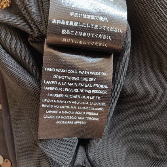 Black Guess Scoop Neck Sequin Tank - Picture 6 of 7